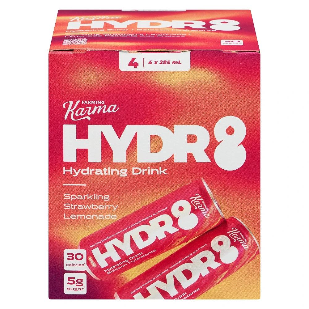 Strawberry Lemonade Hydr8 Sparkling Beverage 4X285ml