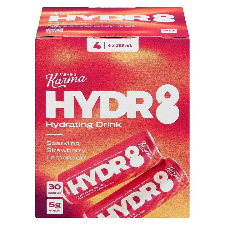 Strawberry Lemonade Hydr8 Sparkling Beverage 4X285ml