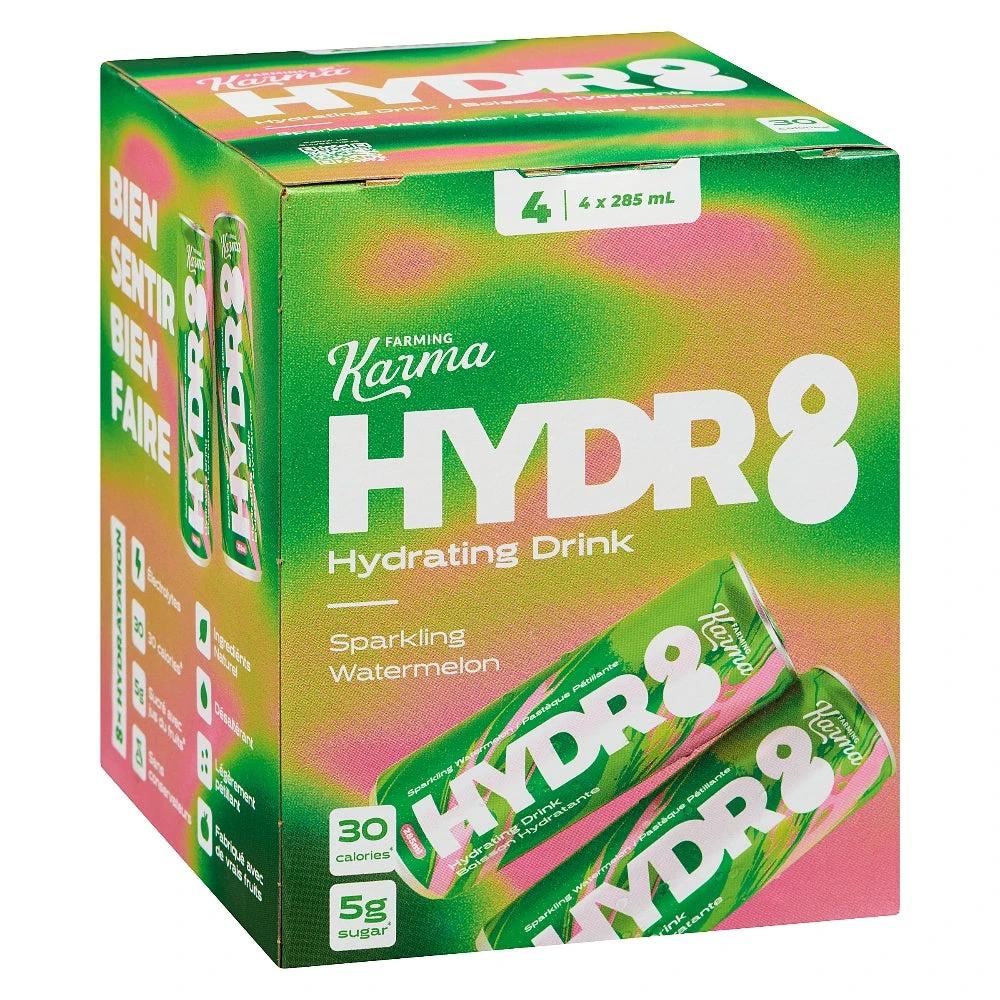 Watermelon Hydr8 Sparkling Beverage 4X285ml