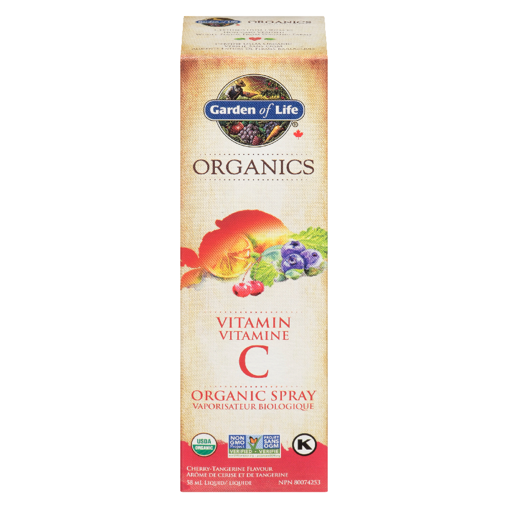 Organics Vitamin C Spray Cherry 58Ml