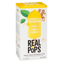 Load image into Gallery viewer, Real Pops Lemon Ginger Turmeric 3bars