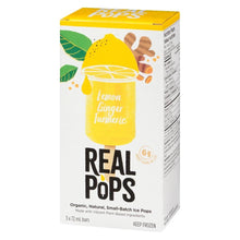 Load image into Gallery viewer, Real Pops Lemon Ginger Turmeric 3bars