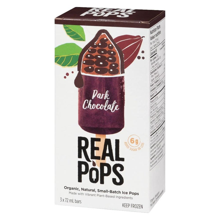 Real Pops Dark Chocolate 3bars