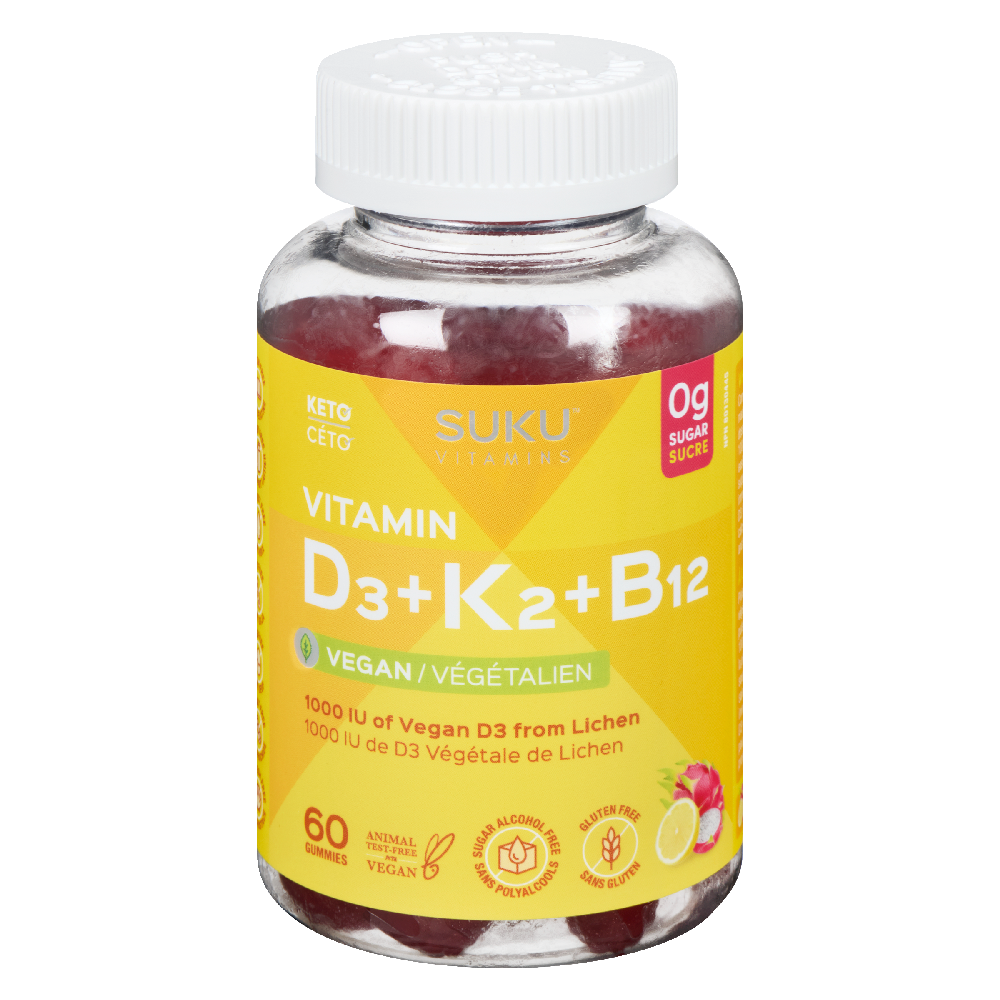 Vitamin D3 + K2 + B12 Gummies
