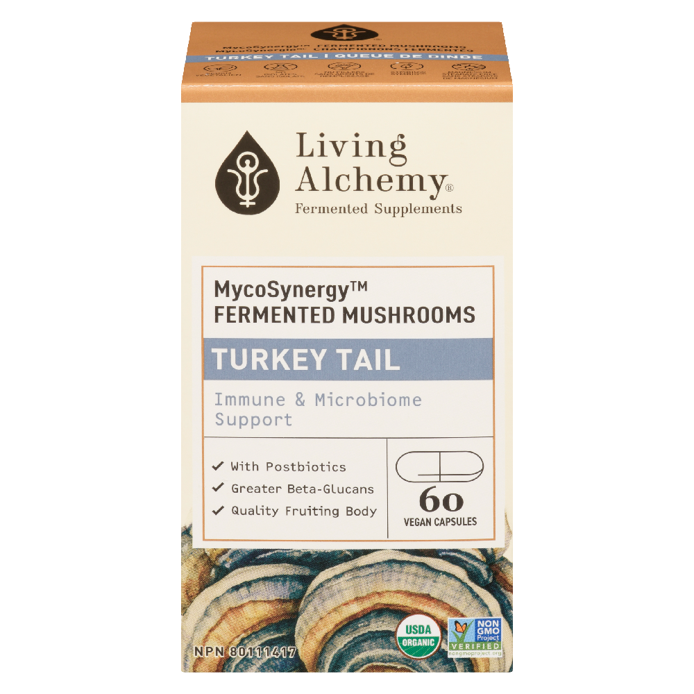 Turkey Tail: Immune &amp; Microbiome Support Fermented Mushrooms 60S