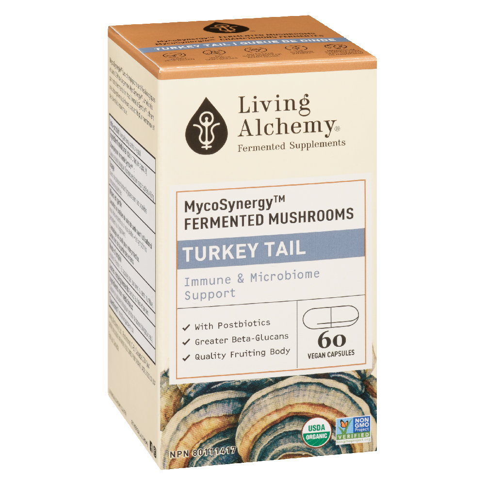 Turkey Tail: Immune &amp; Microbiome Support Fermented Mushrooms 60S