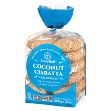 Load image into Gallery viewer, Glutenull buns Coconut Ciabatta Keto 600g