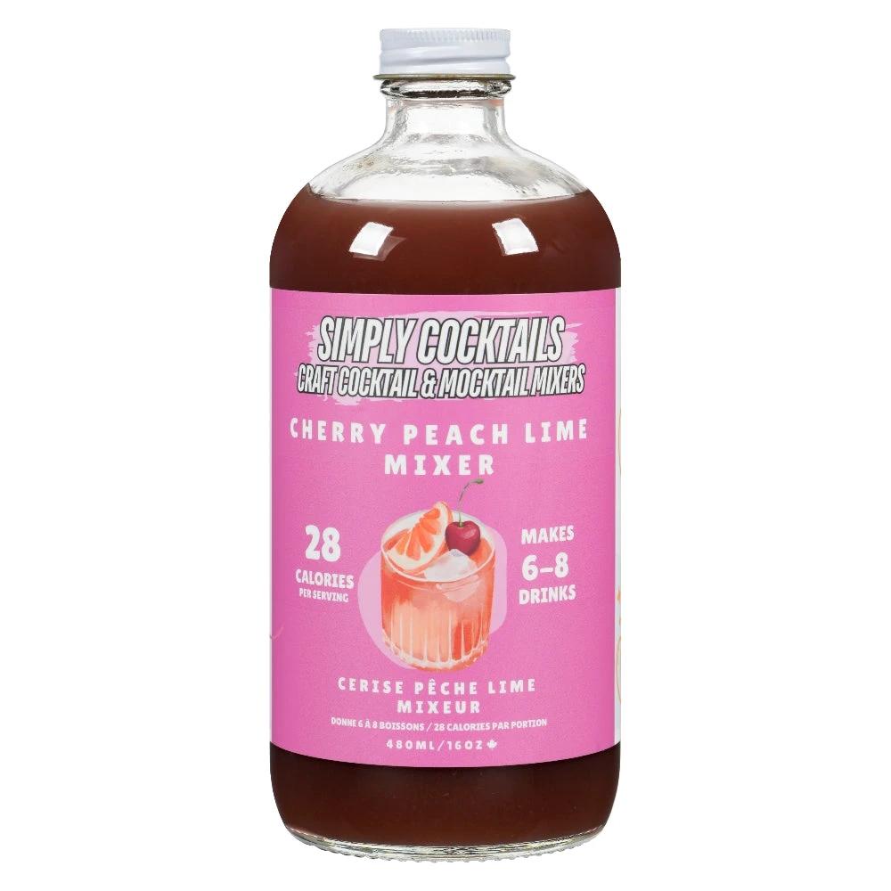 Cherry Peach Lime Cocktail Mix 480ml