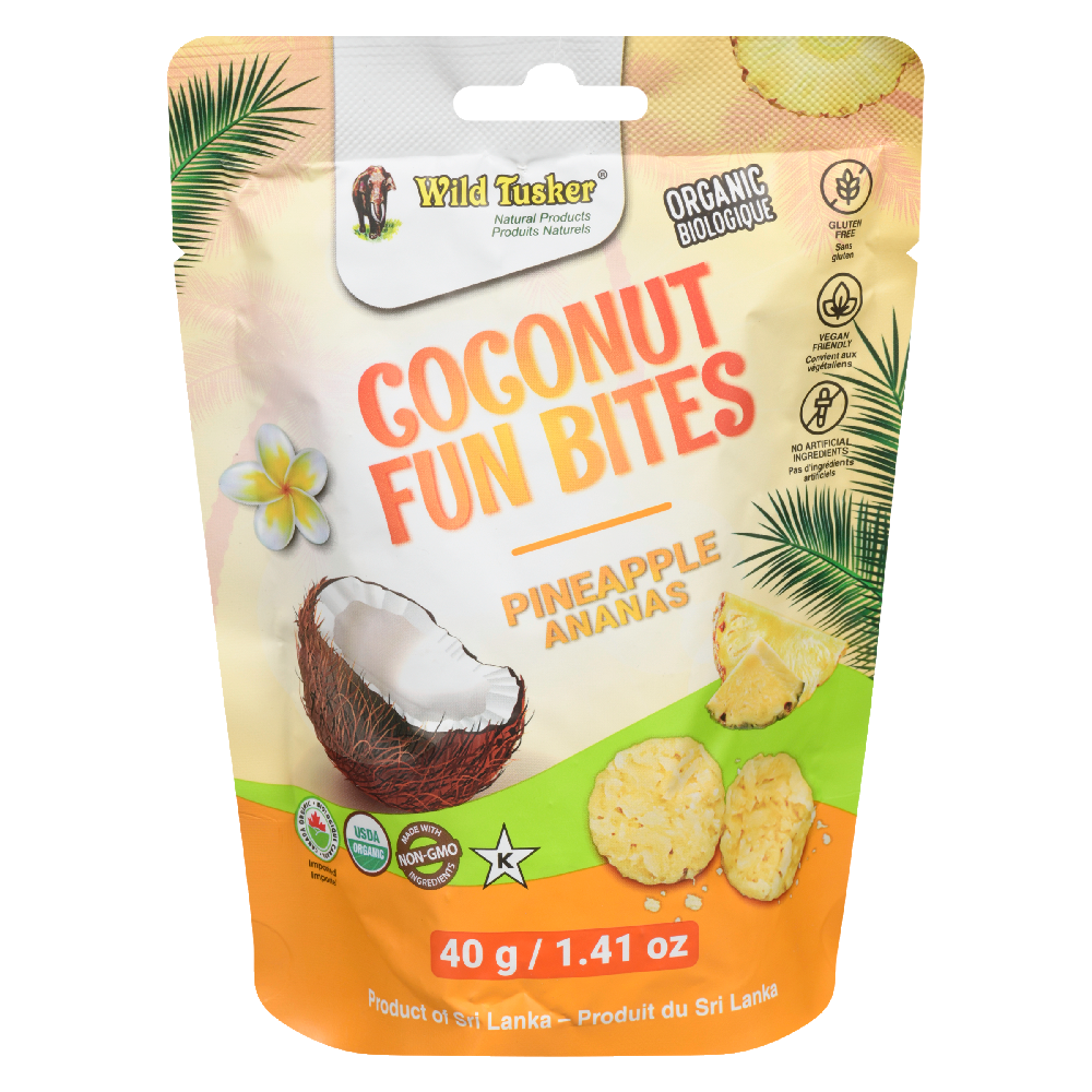 Pineapple Coconut Bites Organic  40g