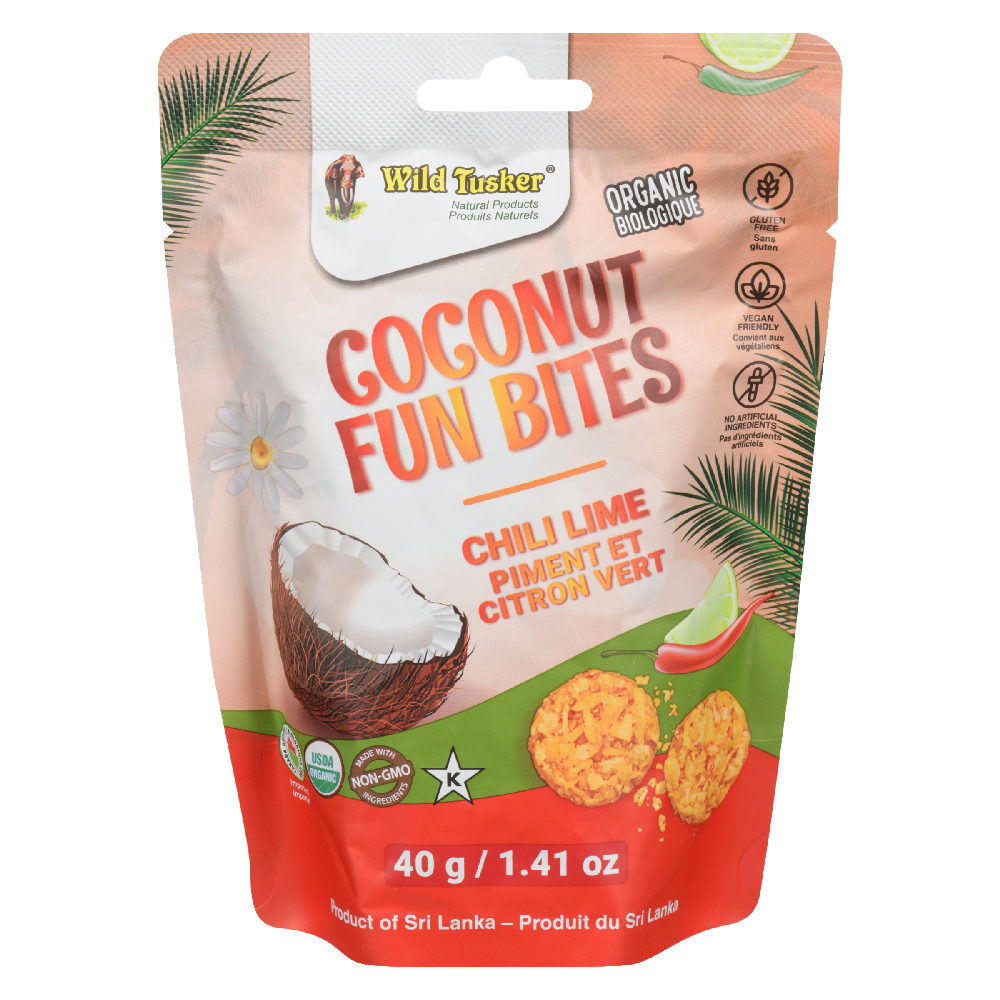 Chili Lime Coconut Bites Organic 40g