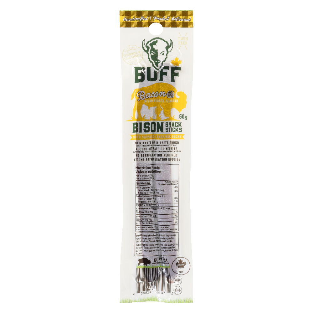 Bacon Cheeseburger Bison Stick 50g