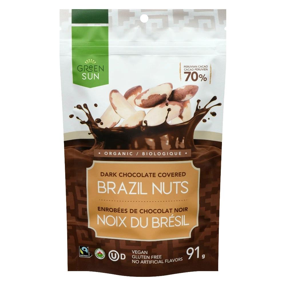 Dark Chocolate Brazil Nuts 91g