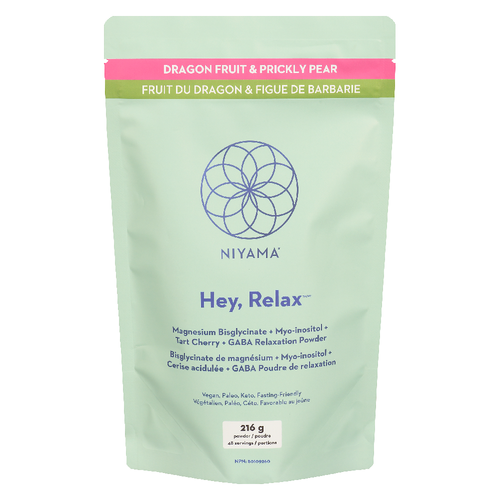 Hey Relax Magnesium Relaxation Powder - Dragon Fruit &amp; Prickly Pear 216g