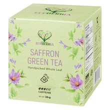 Load image into Gallery viewer, Saffron Green Tea Sachets 36g