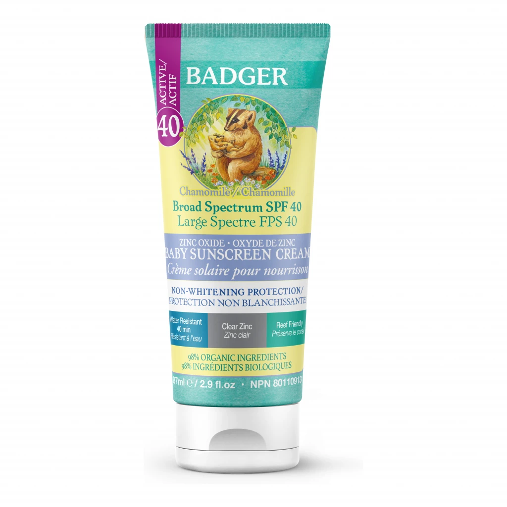 SPF 40 Baby Clear Zinc Sunscreen by Badger