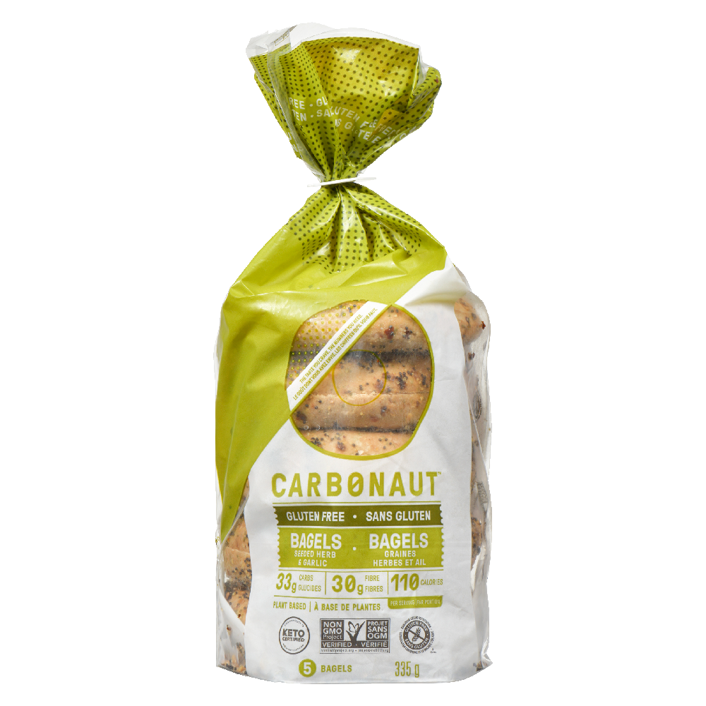 CARBONAUT BAGELS HERB + GARLIC GF 335G