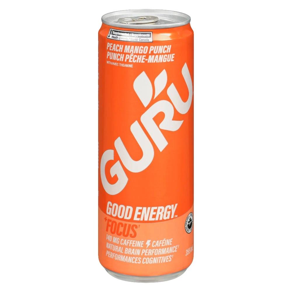 Peach Mango Energy Drink Organic 355ml