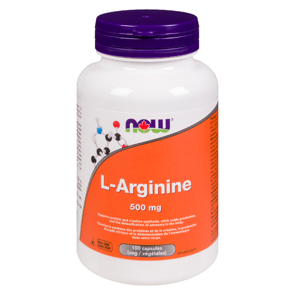 NOW L-ARGININE 500MG 100CAP
