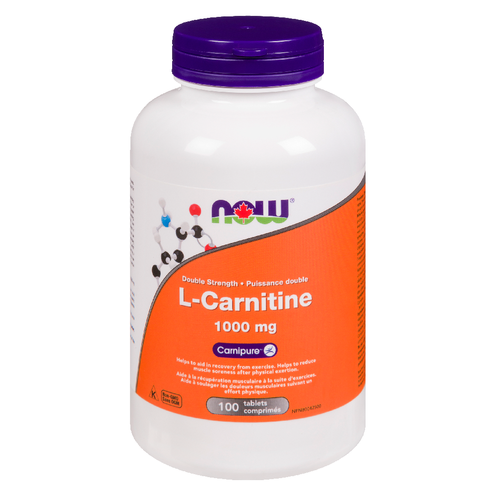 NOW L-CARNITINE 1000MG 100 Tablets
