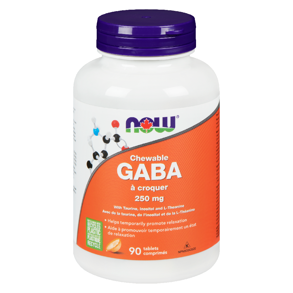 NOW GABA 250MG W/ CO-FACTORS ORANGE 90S