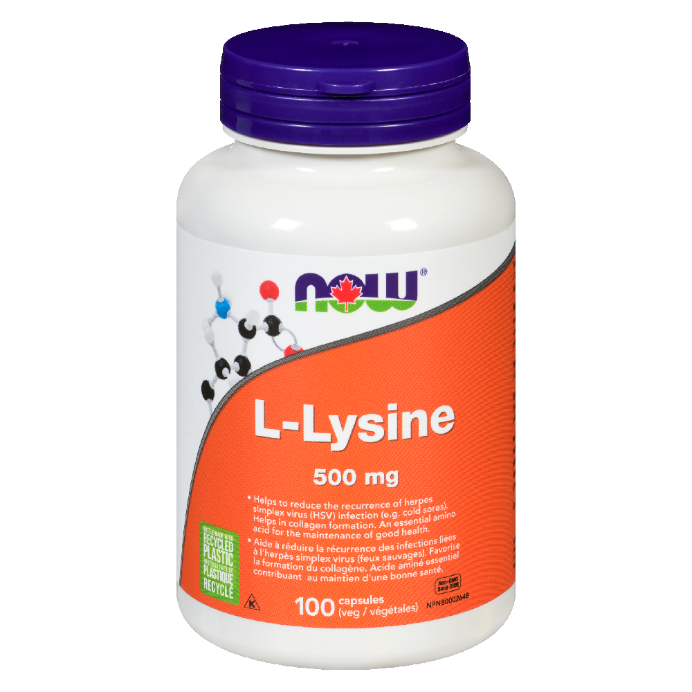 NOW L-LYSINE 500MG 100CAP