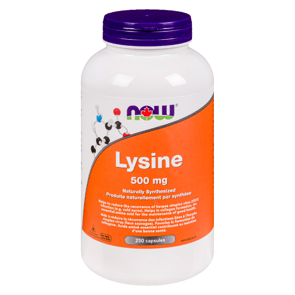 NOW L-LYSINE 500MG 250CAPS