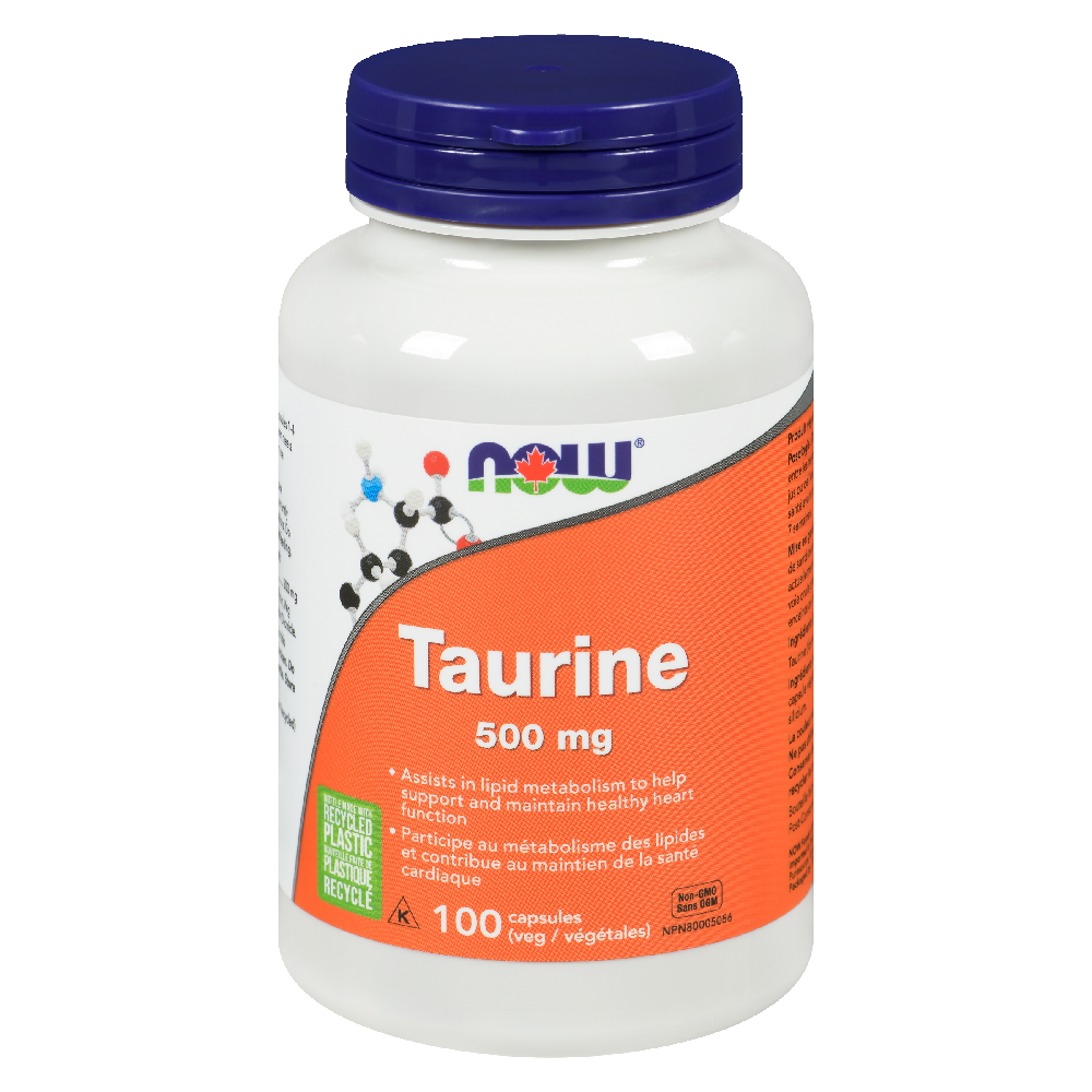 NOW TAURINE 500MG 100CAP