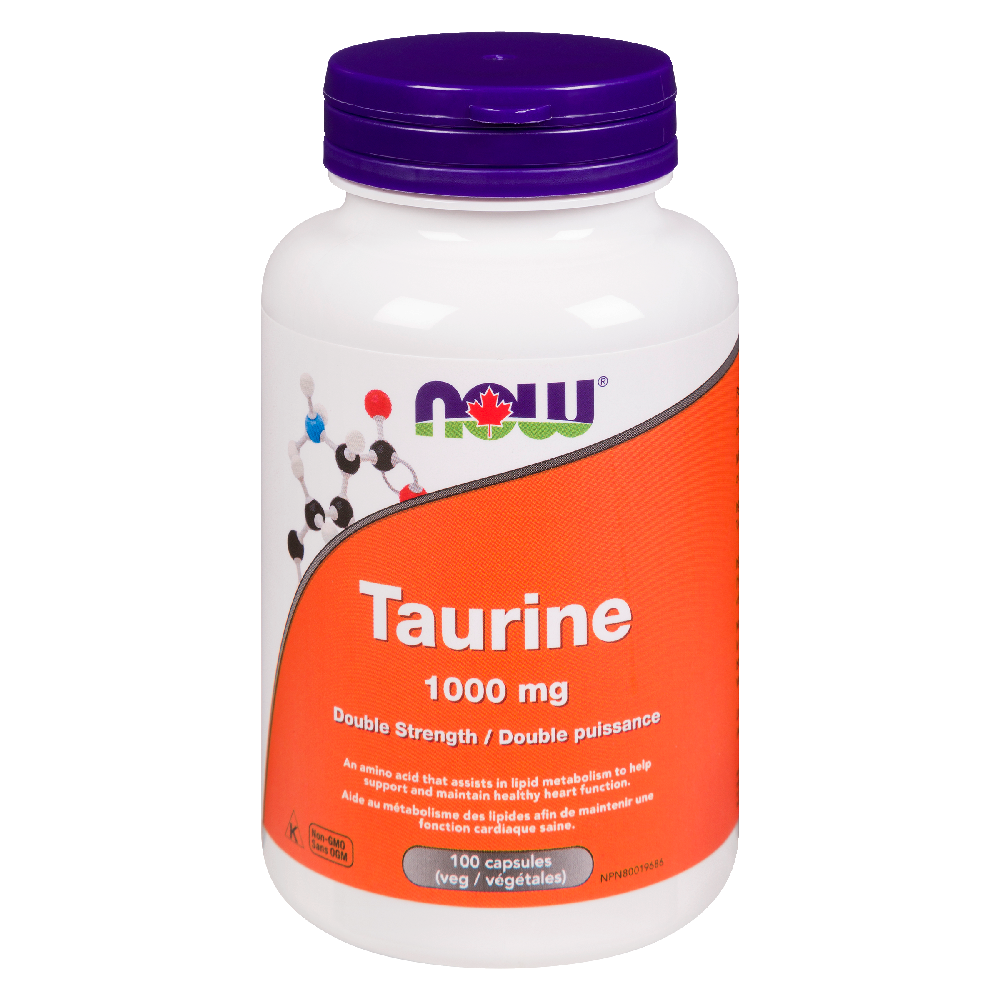 NOW TAURINE 1000MG 100CAP