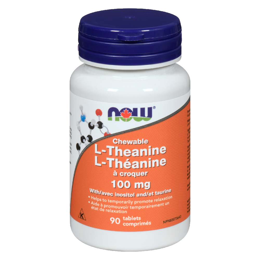 NOW  L-THEANINE 100MG CHEWABLE 90S