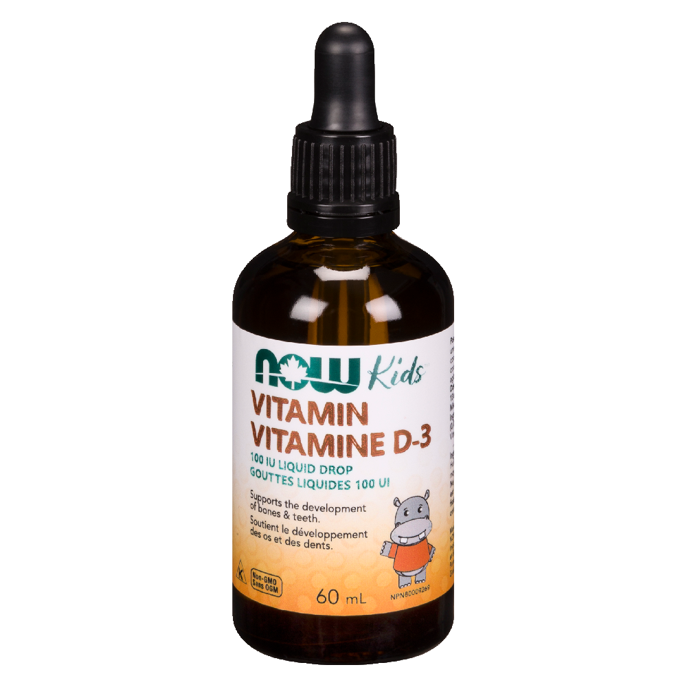 NOW KIDS VITMAIN D-3 1DROPS 00IU 60ML
