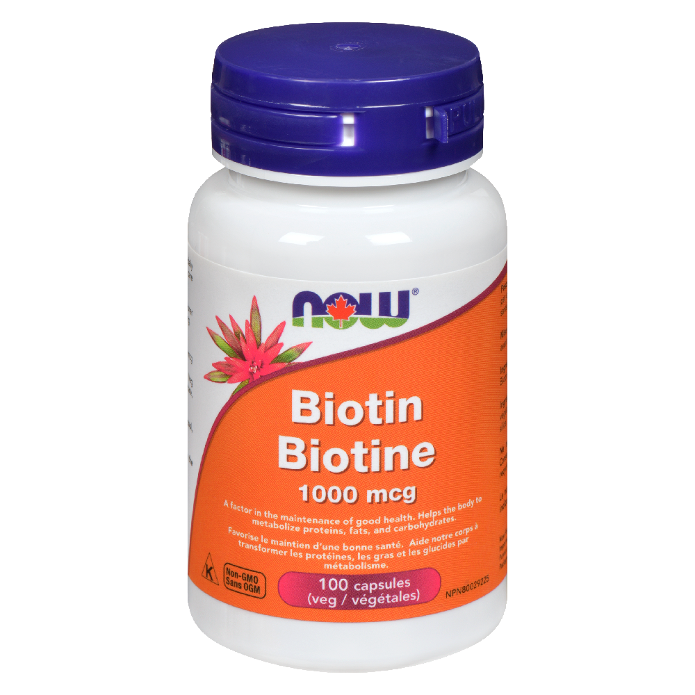 NOW BIOTIN 1000MCG CAPS 100S
