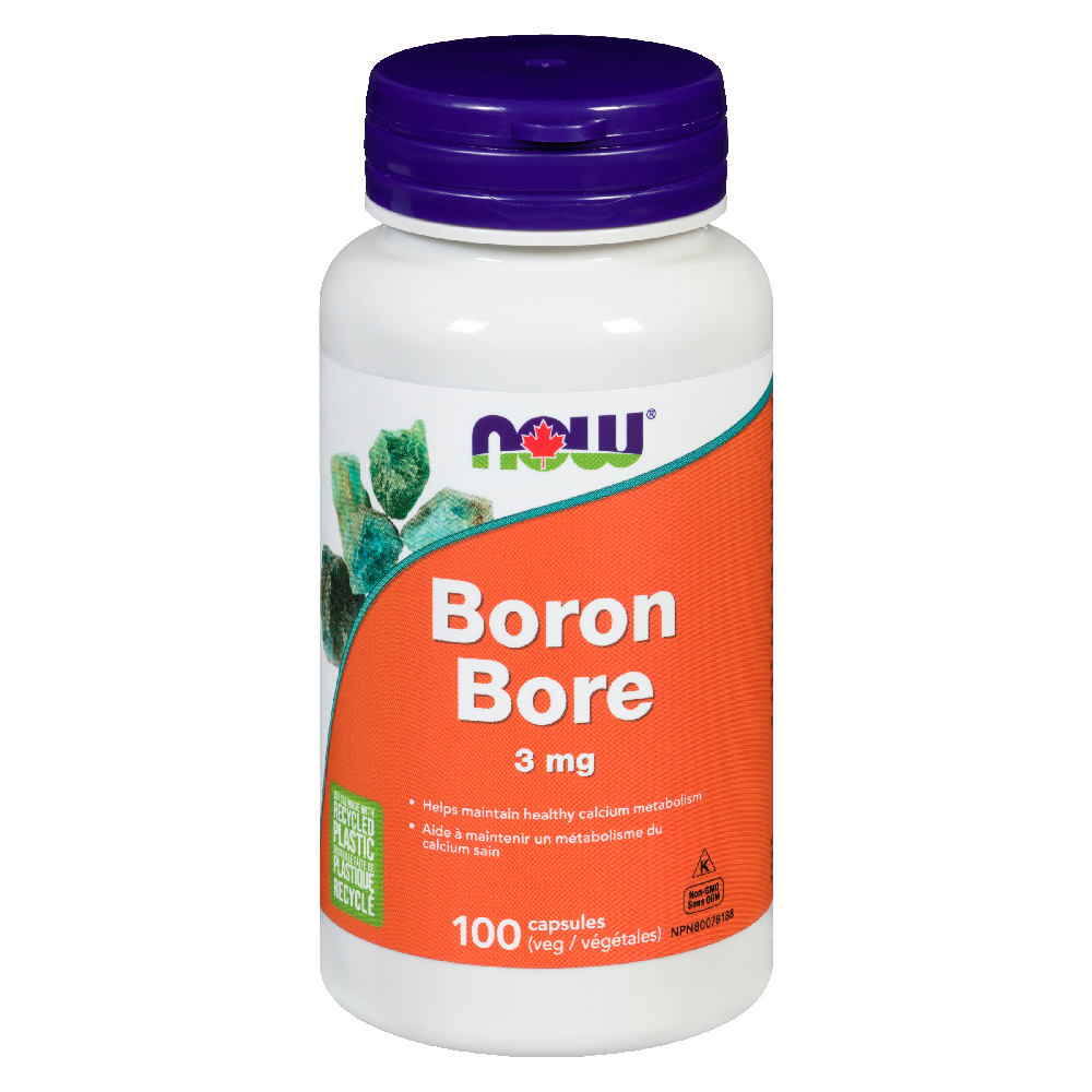 NOW BORON 3MG 100CAPS