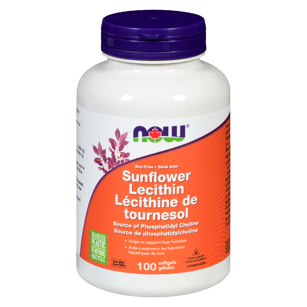 NOW SUNFLOWER LECITHIN 1200MG 100SGELS