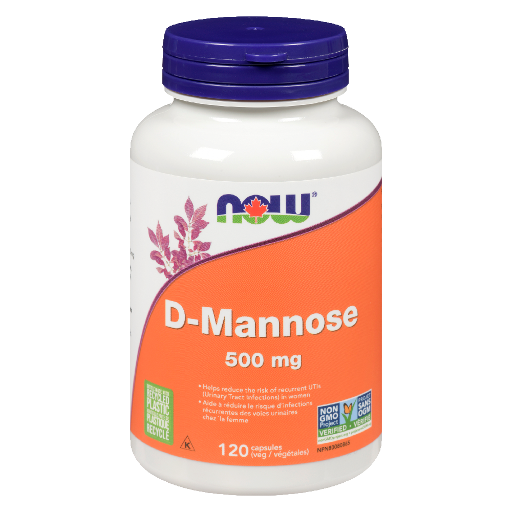 NOW D-MANNOSE 500MG 120VCAPS