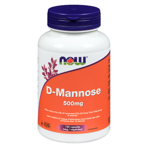 NOW D-MANNOSE 500MG 120VCAPS