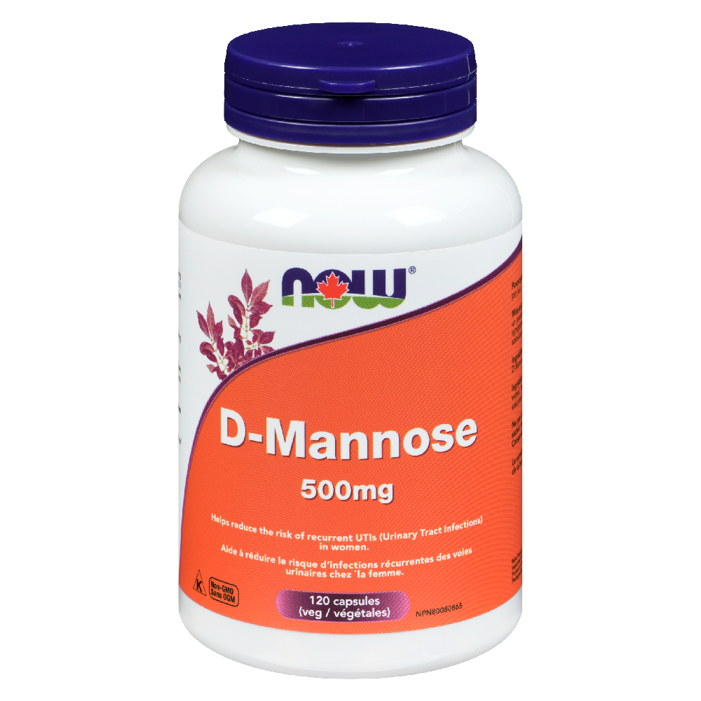 NOW D-MANNOSE 500MG 120VCAPS