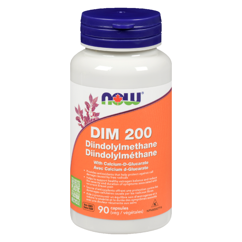 NOW DIM 200MG W/CALCIUM GLUCONATE 90VCAPS