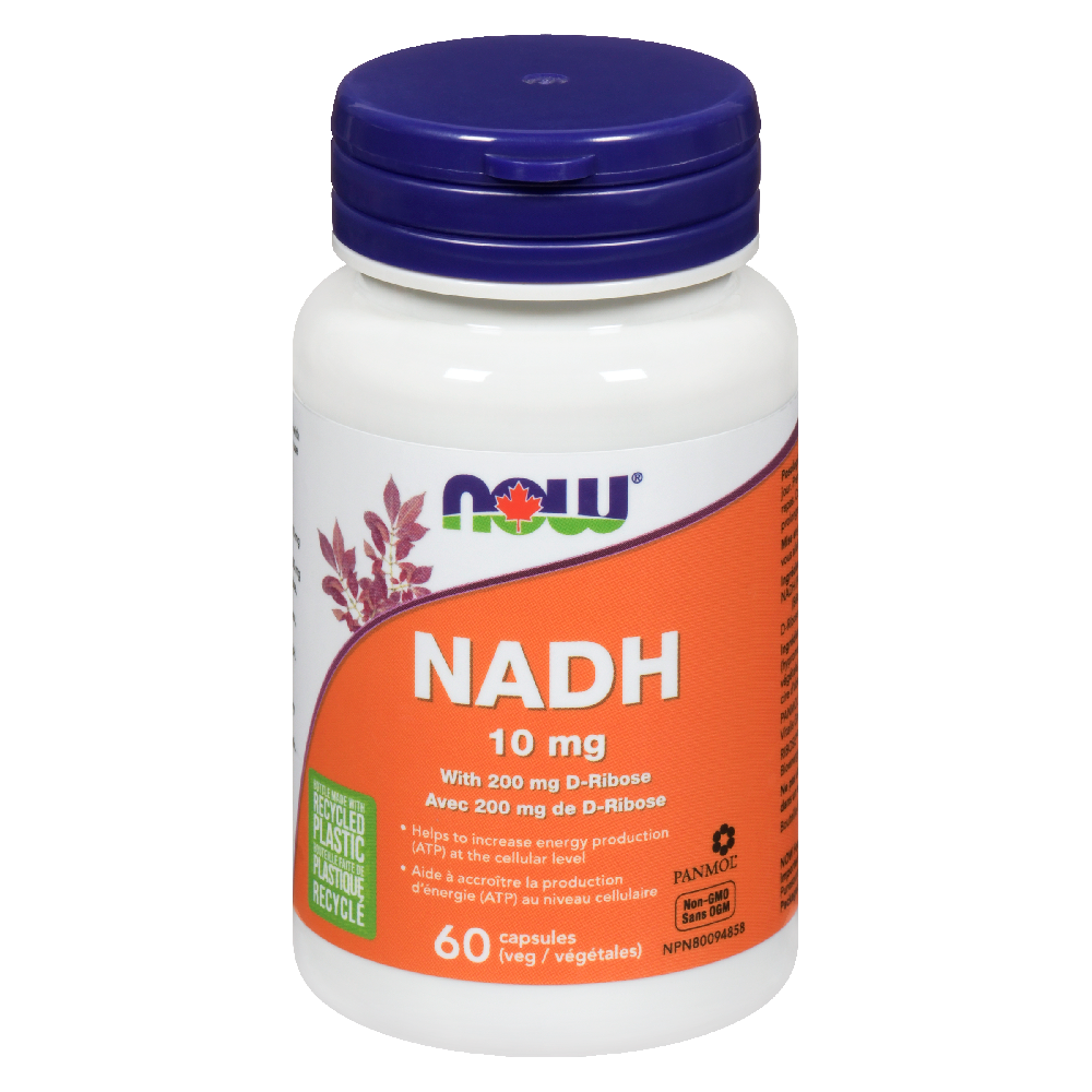 NOW NADH 10MG W/RIBOSE 60'S