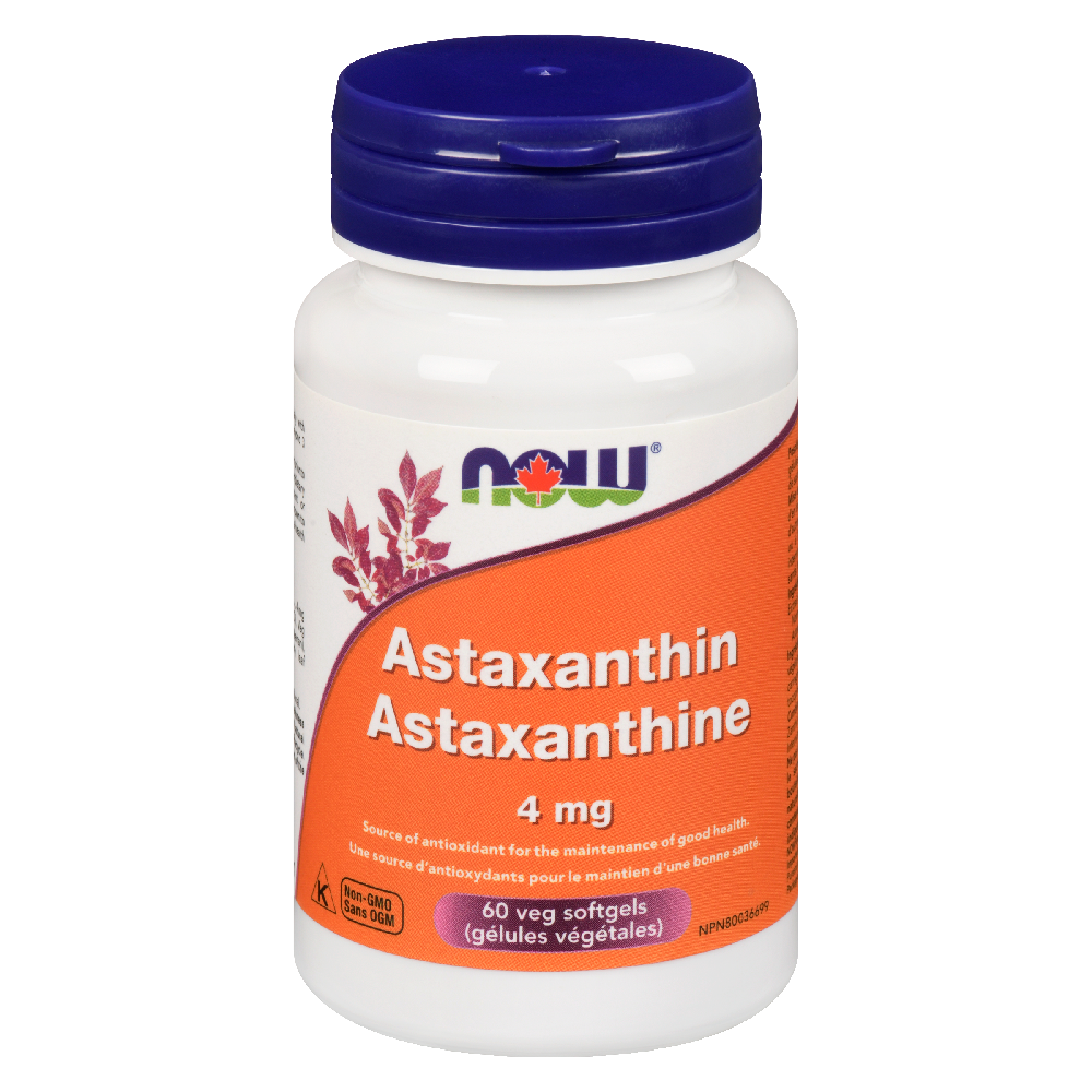 NOW ASTAXANTHIN 4MG 60SOFTGELS