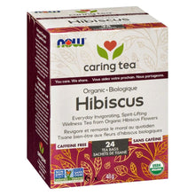 Load image into Gallery viewer, Caring Tea Organic Hibiscus 24s