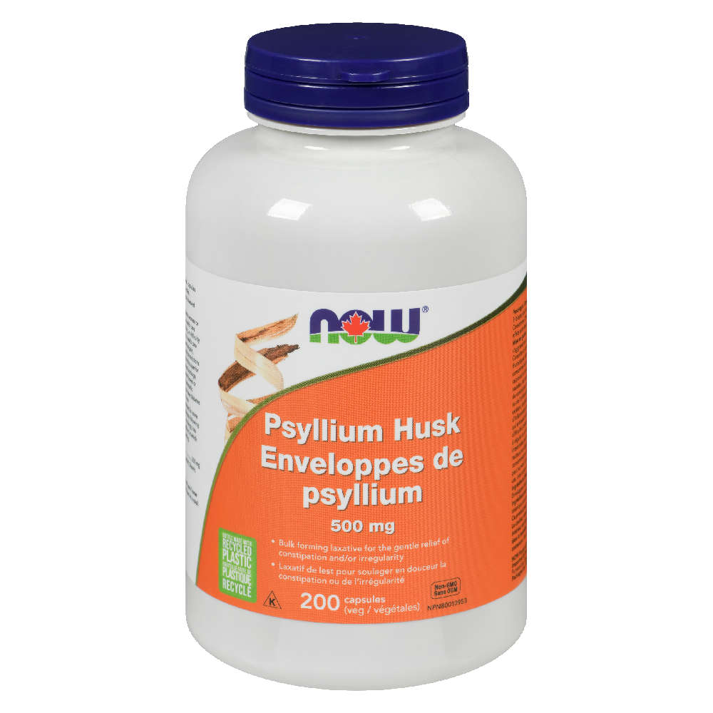 NOW PSYLLIUM HUSK 500MG 200CAPS