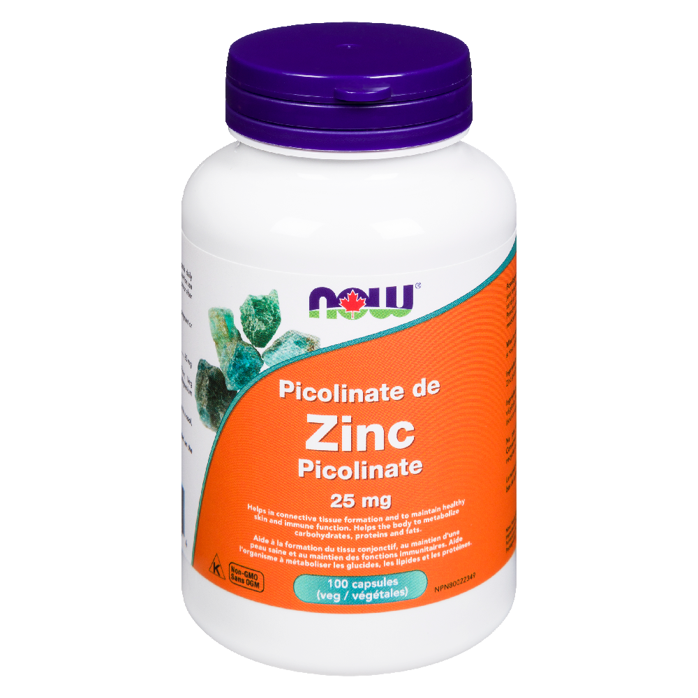 NOW ZINC PICOLINATE 25MG 100 CAPS