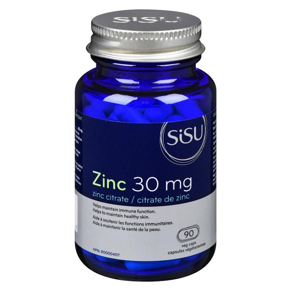 SISU ZINC CITRATE 30MG CAPS 90&