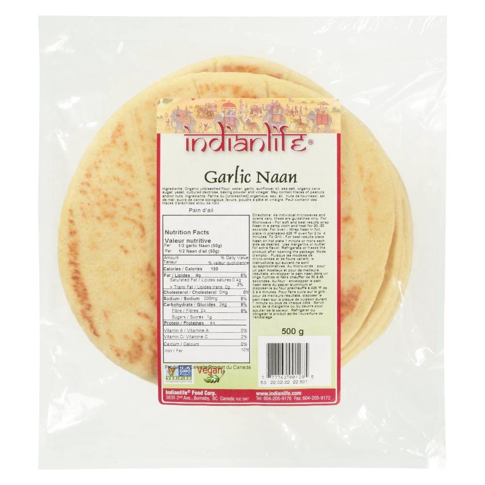 Bread Naan Garlic 500g