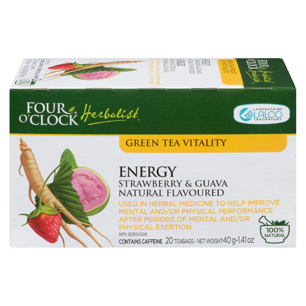 Energy Strawberry &amp; Guava Green Tea 40g