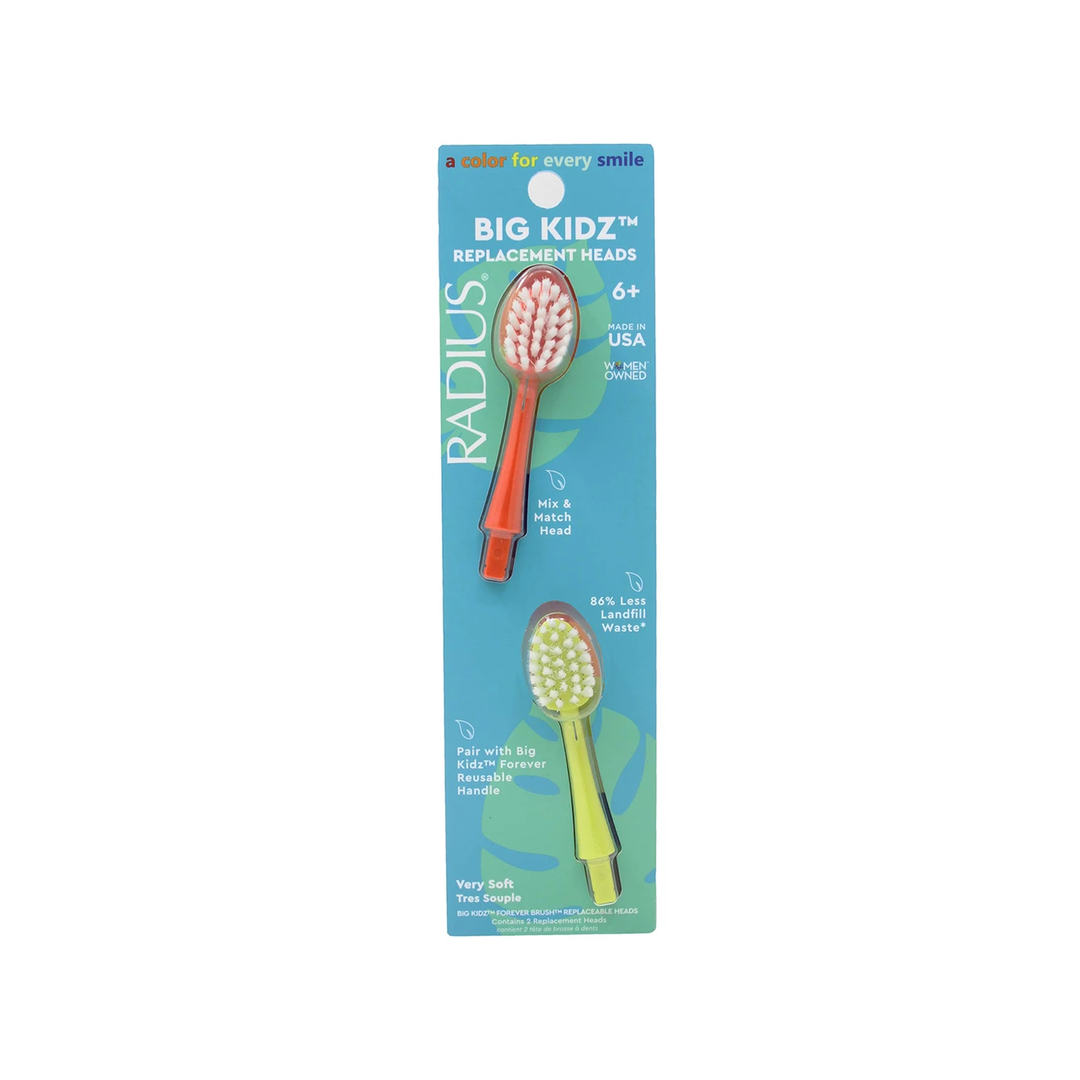 Forever Big Kidz Toothbrish 6+ Replacements 2pk by Radius