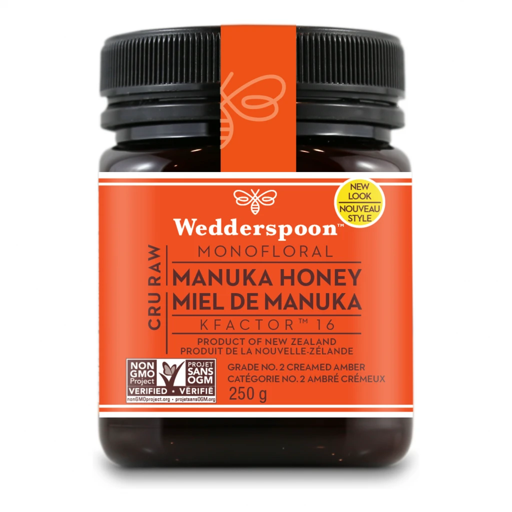 Raw Manuka Honey KFactor 16 by Wedderspoon