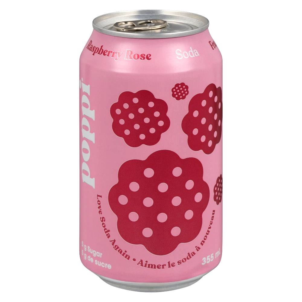 Raspberry Rose Prebiotic Soda 355ml
