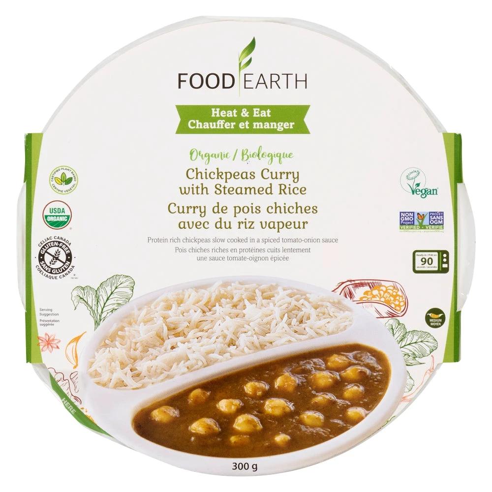 Entree- Organic Chickpea Curry with steamed Rice