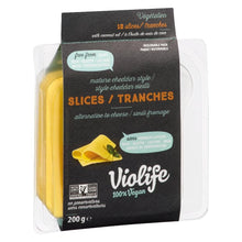 Load image into Gallery viewer, Vio Life Vegan Mature  Cheddar Slices 200g
